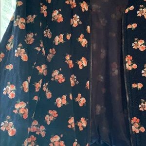 Floral bomber jacket.